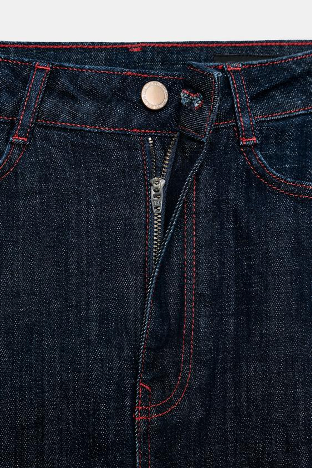 ZARA ДЖИНСОВАЯ ЮБКА МИДИ Z1975, СИНИЙ