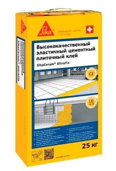 Эластичный цементный плиточный клей SikaCeram UltraFix