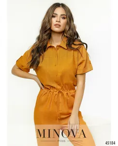 Комбинезон 2176-горчичный Minova