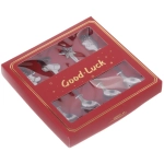 Набор чайных ложек 4шт «Новогодние символы» в подарочной коробке, серебро