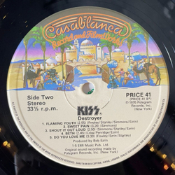 Винтажная виниловая пластинка LP Kiss Destroyer (UK 1983) Detroit Rock City