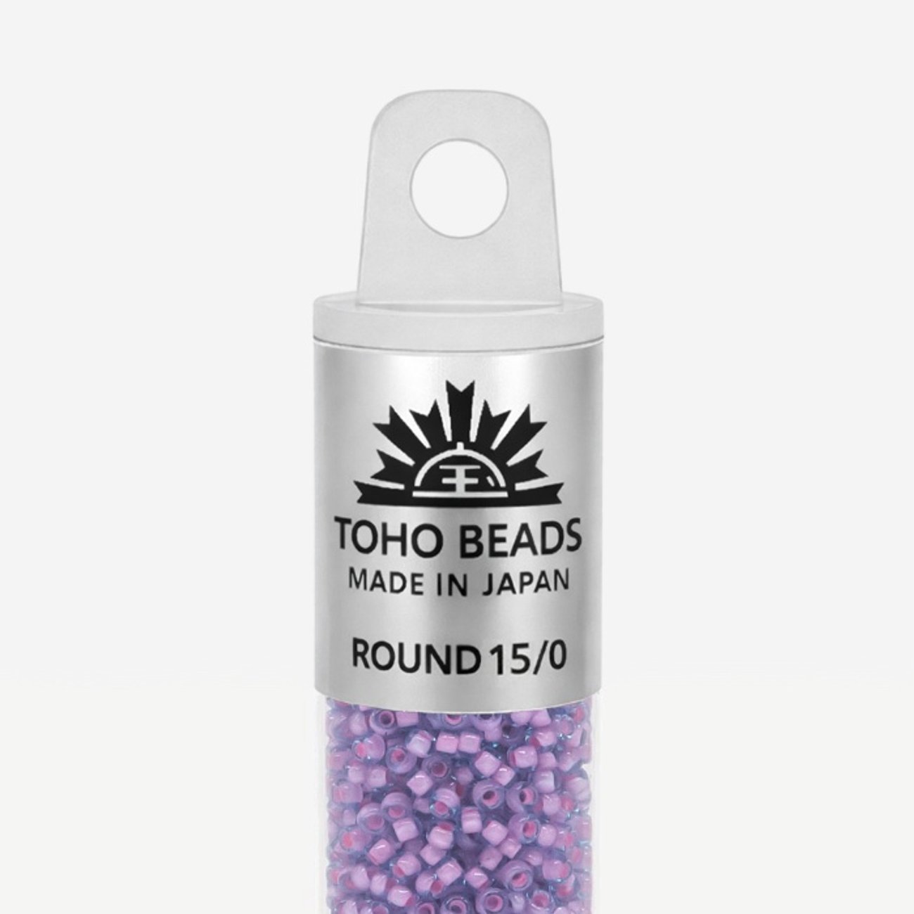 Японский бисер TOHO Round 15/0 (№937), окрашенный изнутри прозрачный