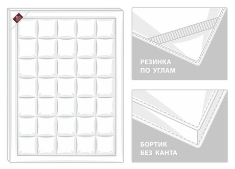 Наматрасник-топпер 90х200 German Grass Topper Non-Allergenic Grass