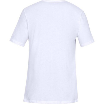 Мужская теннисная футболка Under Armour Sportstyle Logo SS - белый