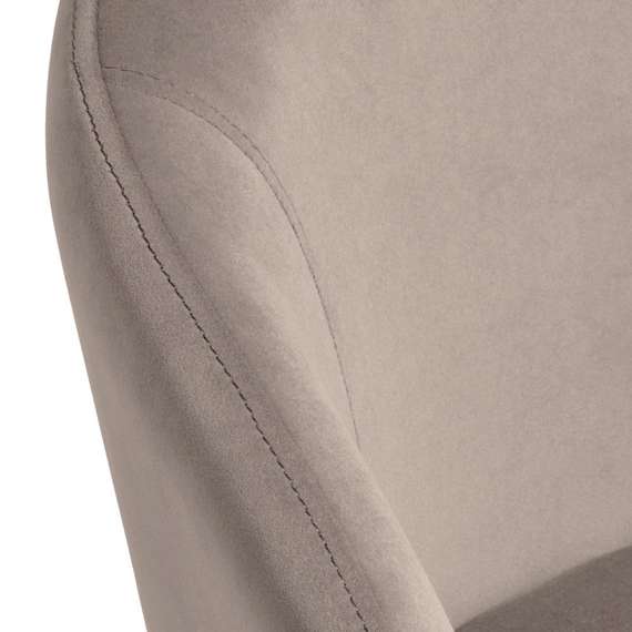 Стул Lime, серо-бежевый микровелюр с золотыми ножками