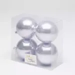 Набор новогодних шаров (4 шт) - перламутр