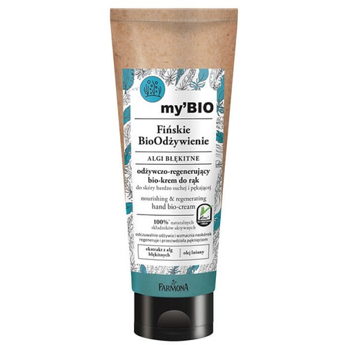 Био-крем Голубые водоросли для сухой потрескавшейся кожи рук Farmona My BIO 100мл