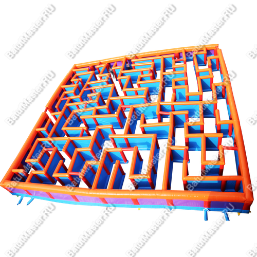 Надувной лабиринт «Иллюзия» размер 12*12*1.70 м