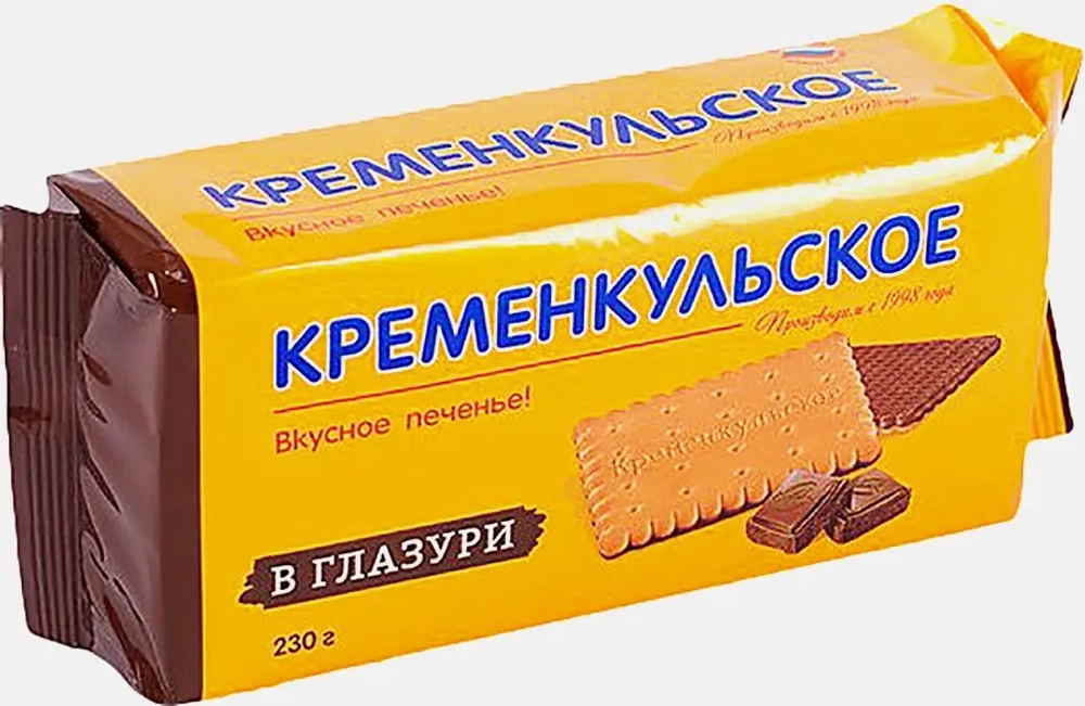 Печенье затяжное с глазурью Кременкульское 230г