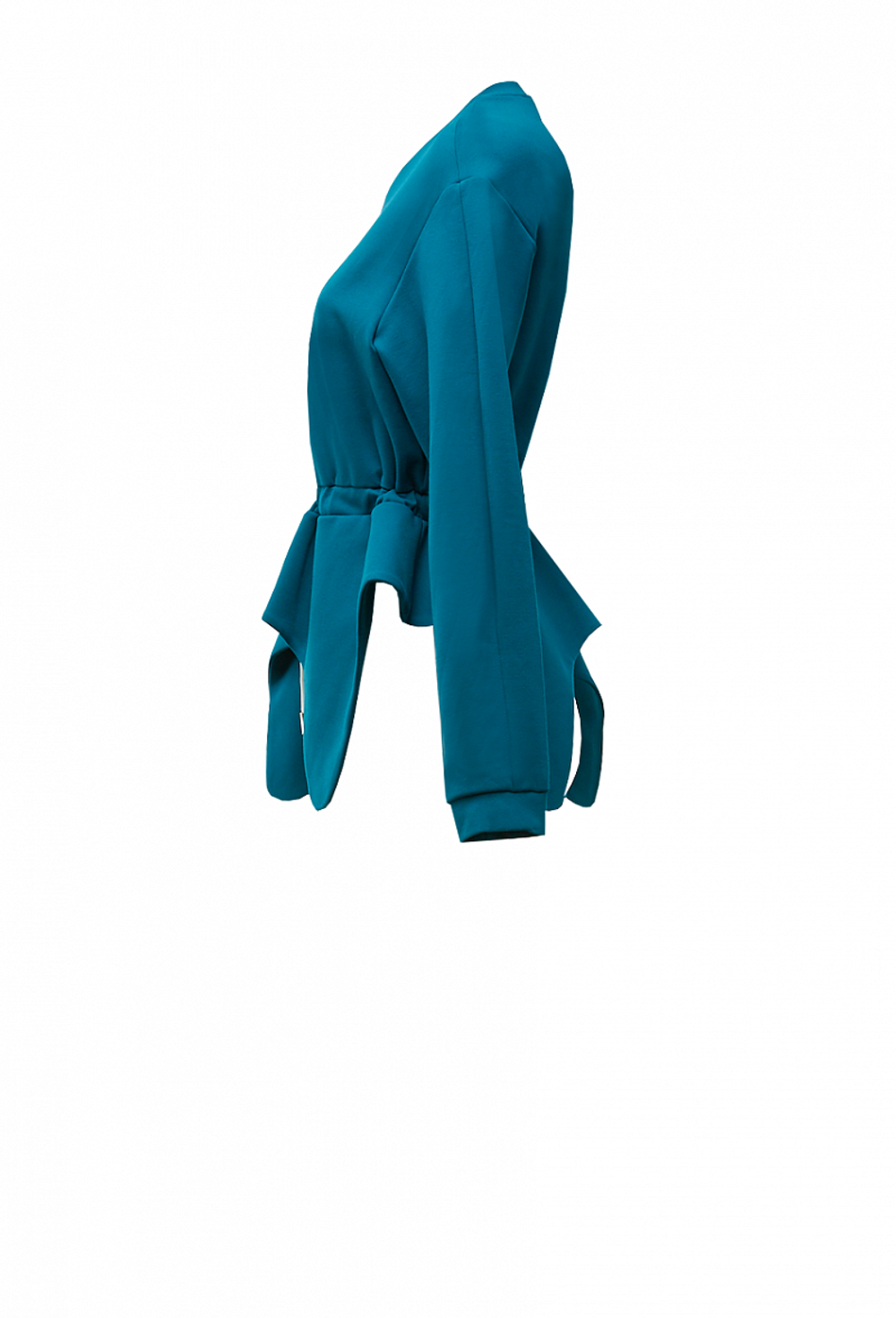 Свитшот на завязках изумрудный 19-02-20FW