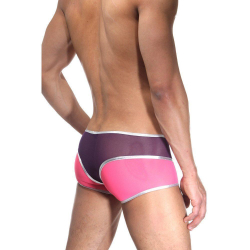 Мужские трусы хипсы фуксия с фиолетовым Cosmos Colors L30_PPS