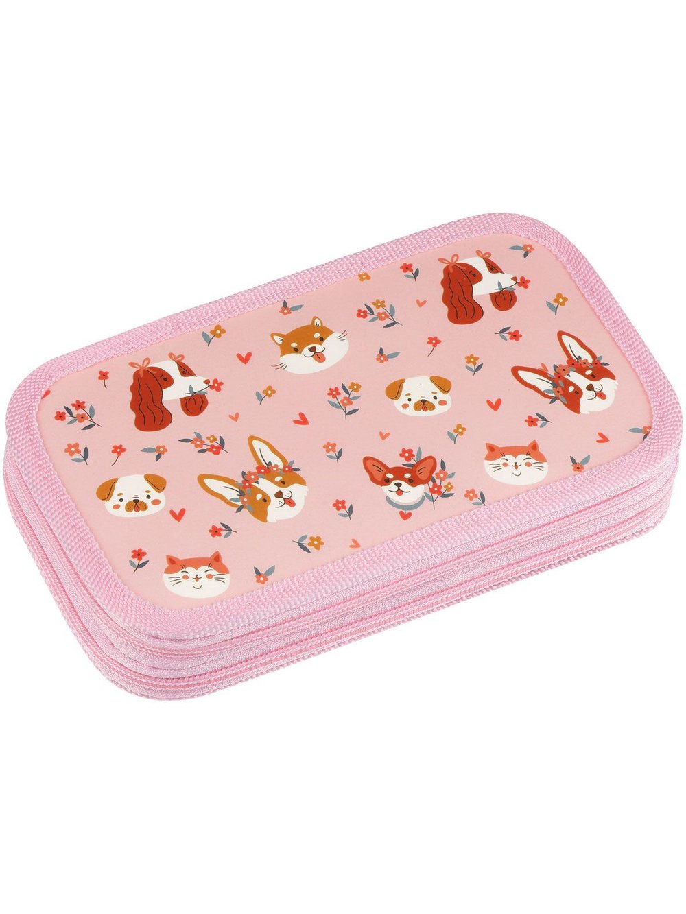 Пенал 2 отделения 19х11см ламинированный картон (ПК2-59975)