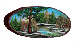 Срез дерева " Лето" см 47-43 см