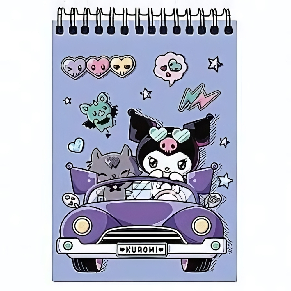 Блокнот А6 60л."Куроми" на гребне, целлюлозный картон (Центрум)