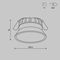 Встраиваемый светильник Maytoni Technical Downlight Okno DL055-10W2.7-3-4K-W