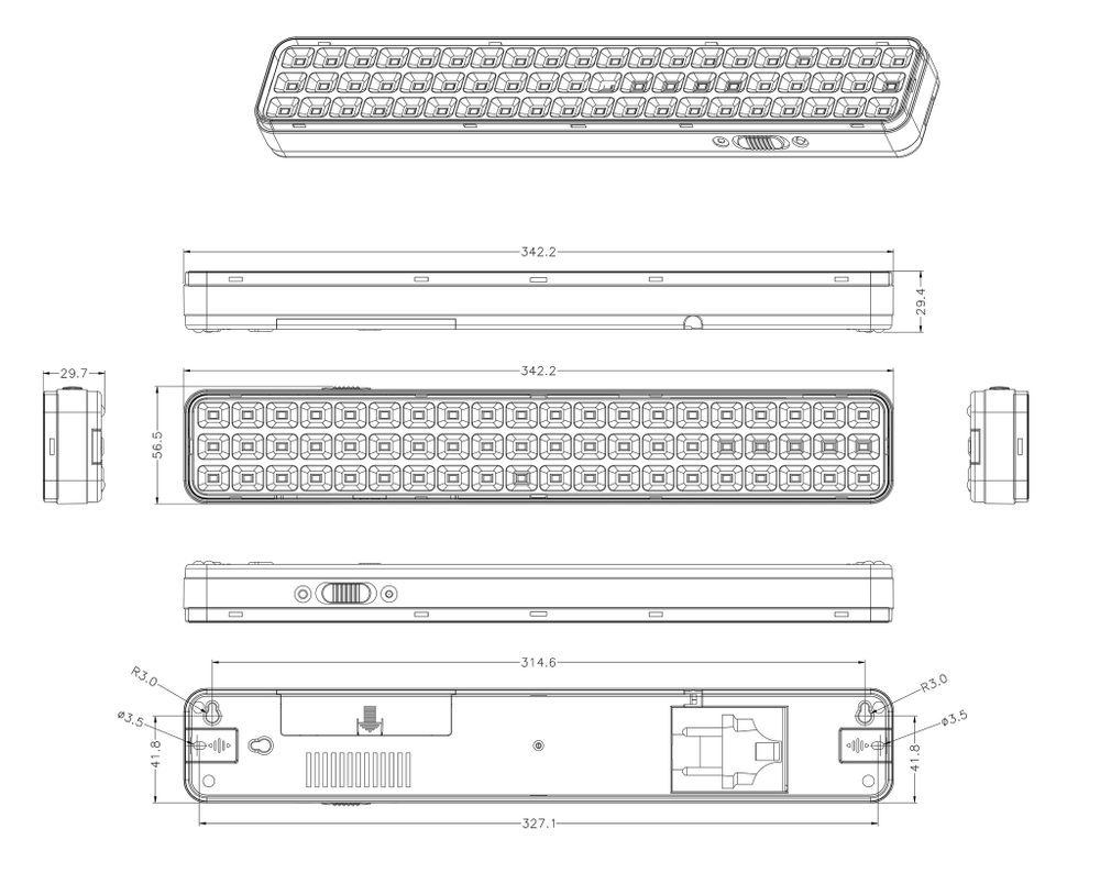 Светильник светодиодный аварийный постоянный DBA-106-0-2060LED 6ч IP20 ЭРА Б0044399