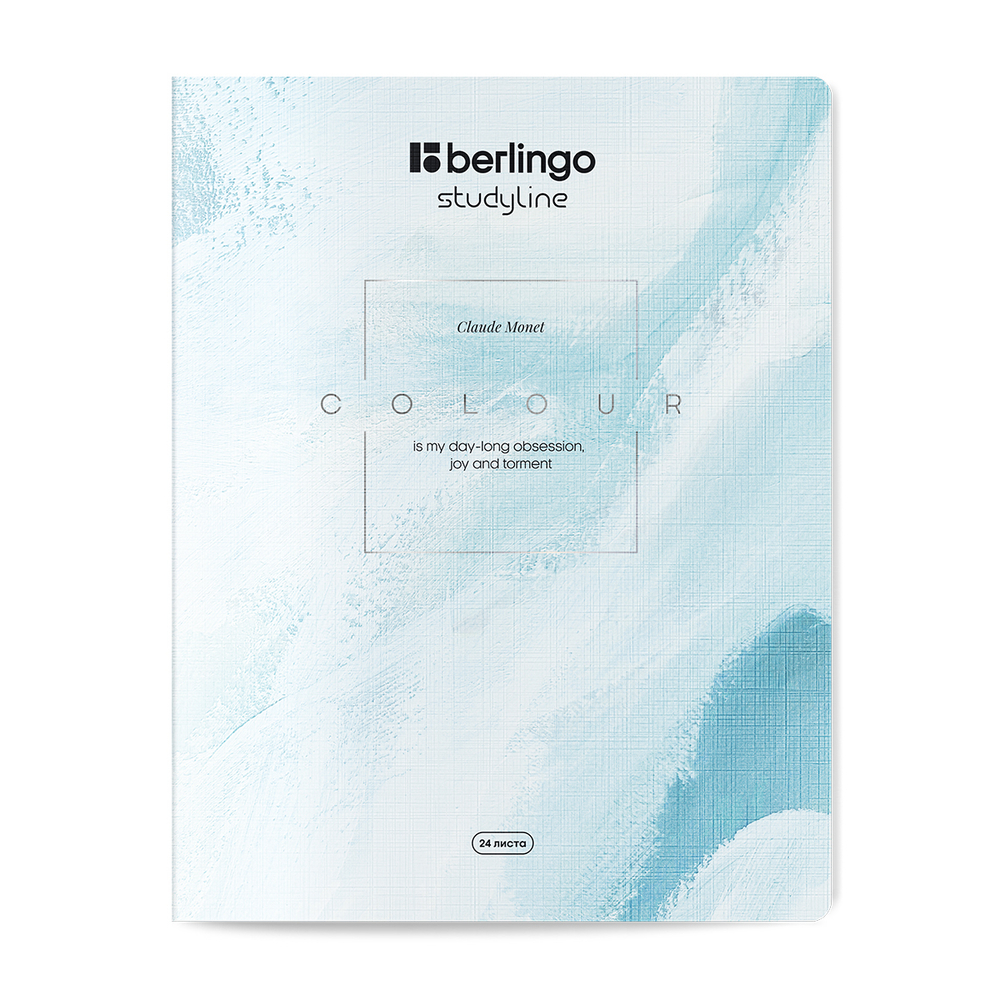 Тетрадь 24л., клетка Berlingo "Color Storm", 80г/м2, ассорти