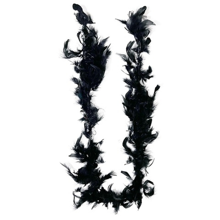 Боа черное 130см