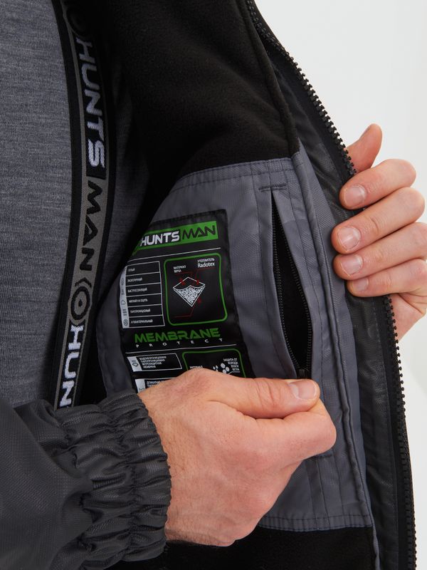 Костюм демисезонный Горка-Люкс ткань Breathable Camo цвет Серый