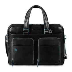 Сумка мужская Piquadro Blue Square черная телячья кожа (CA2765B2/N)