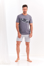 Мужской комплект Karol с шортами (Размер: L) (Цвет: синий с голубым)