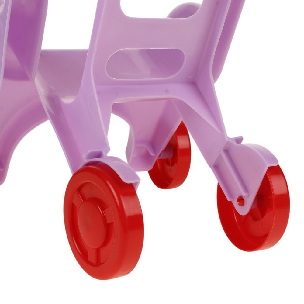 Коляска пластмассовая, фиолетовая RRB-113 (32*28*48 см)