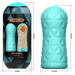 Голубой мастурбатор 14,5см в колбе Pretty Love Victoria Caspar Masturbation Sleeve BM-009229T6-3