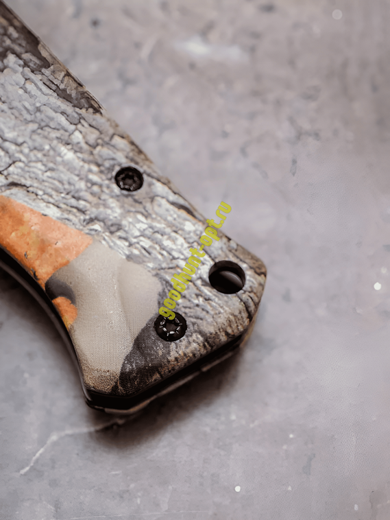 Выкидной нож тактический BOKER Коричневый рисунок под дерево