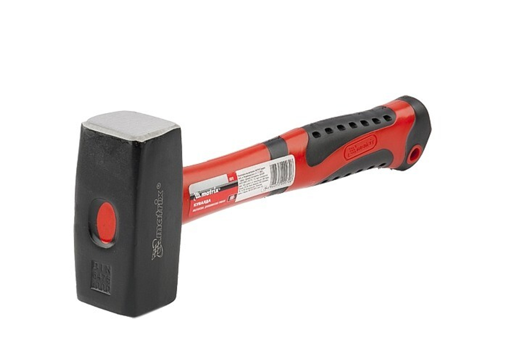 КУВАЛДА MATRIX ФИБЕРГЛАСОВАЯ ОБРЕЗИН РУКОЯТКА 1500Г 10920