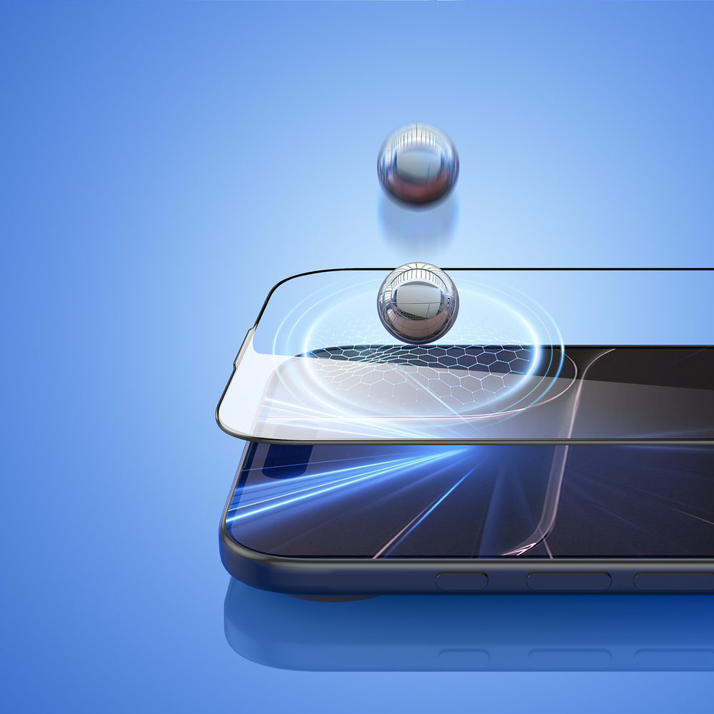 Защитное стекло для iPhone Air, серия Roga Series от Dux Ducis (комплект с ванночкой для автоматического выравнивания и установки)