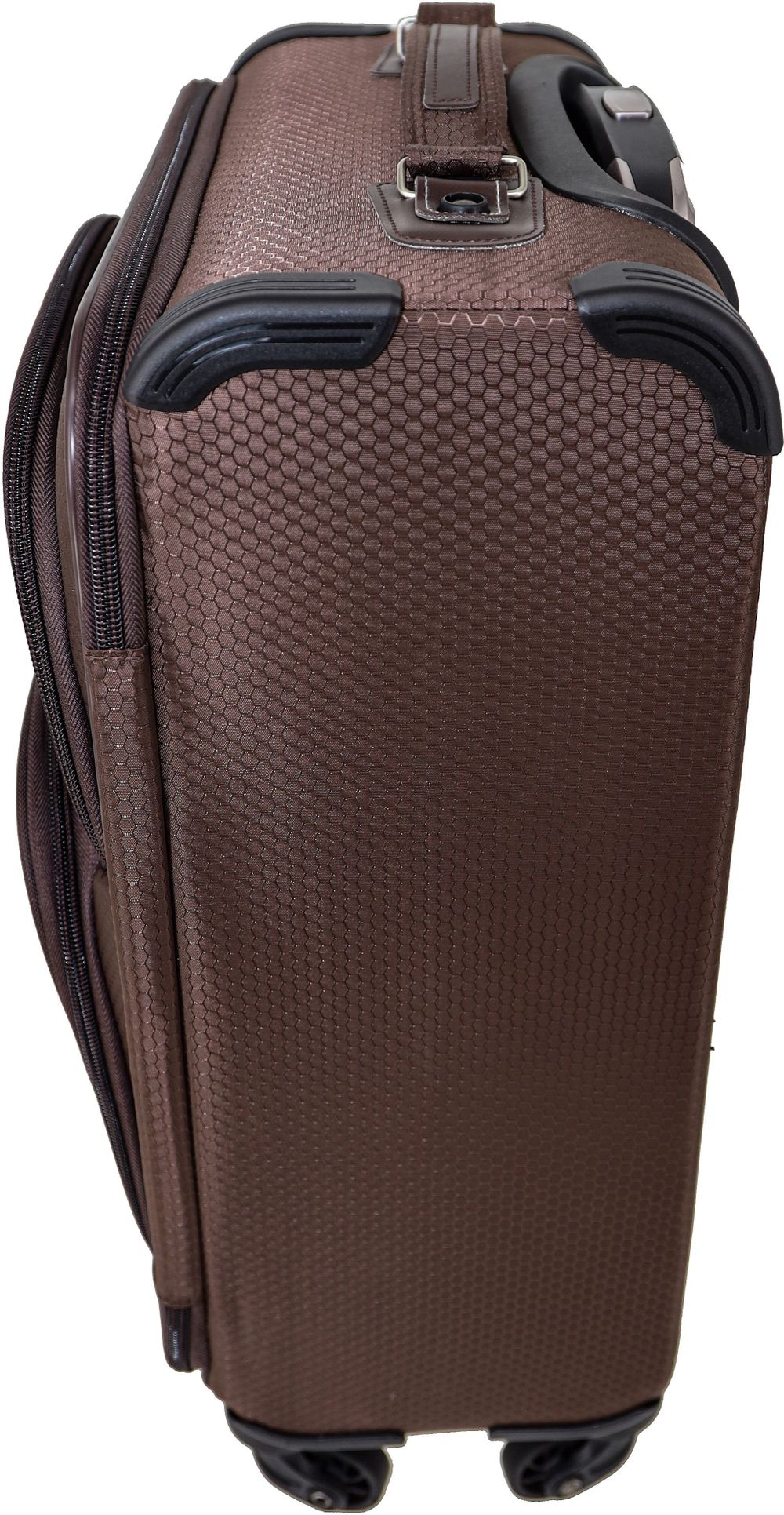 Чемодан Рион+ (RION+) R453, Тканевый, 55 см 38 литра 4 колеса, S (до 55 см), ручная кладь, 2,4кг, фиолетовый