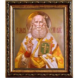 Афанасий Великий Александрийский  Святитель. Икона на холсте.