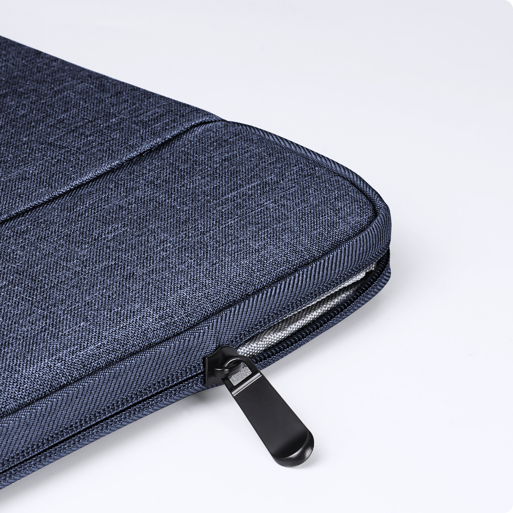 Легкая горизонтальная сумка чехол темно-синего цвета (Navy Blue) для ноутбука или планшета размером от 15.5 до 16 дюймов, серия LBDB Series