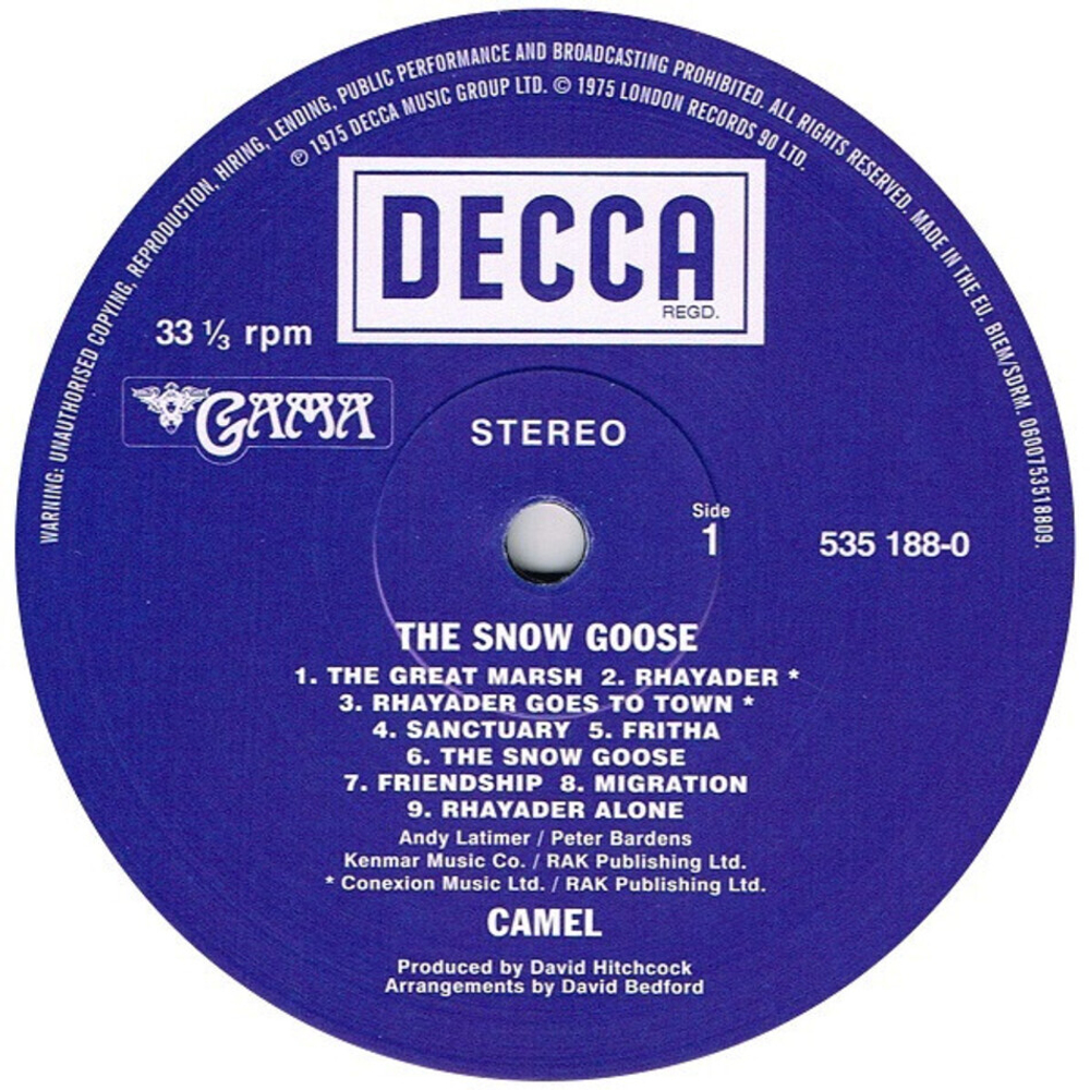 Camel / The Snow Goose (LP)