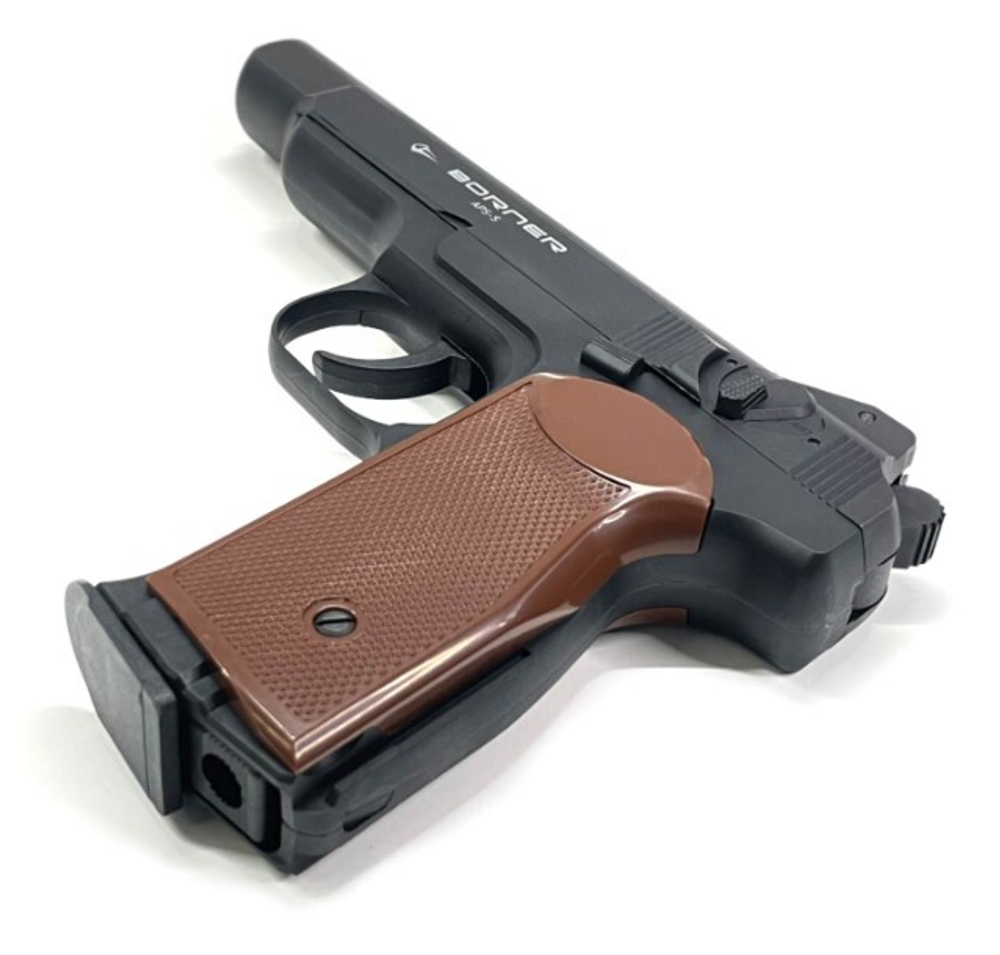 Пистолет пневматический Borner APS-S 4,5 мм пластик