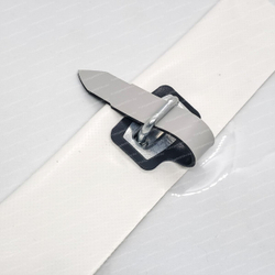 Скоба прямоугольная тентовая h15 мм