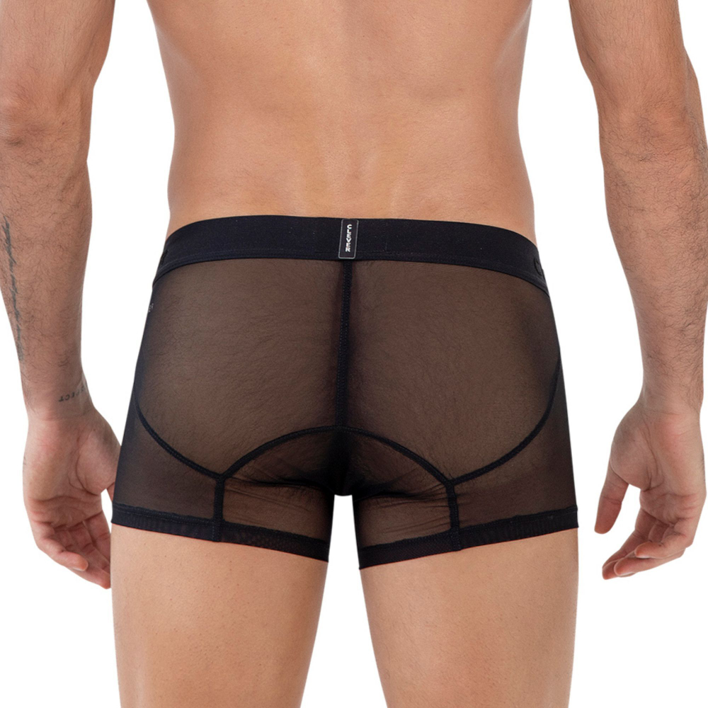 Черные прозрачные трусы-хипсы Yin Yang Trunks (Размер: S) (Цвет: черный)