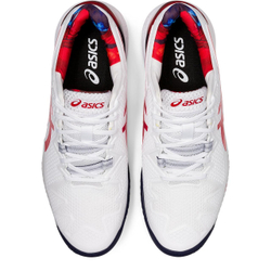 Мужские кроссовки теннисные Asics Gel-Resolution 8 L. E. - white/classic red