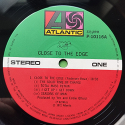 Винтажная виниловая пластинка LP Yes Close To The Edge (Japan 1976) (No Obi) Total Mass Retain