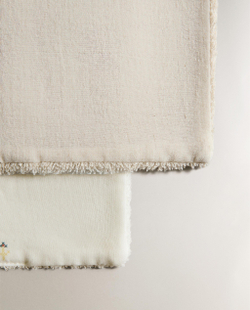 Zara Home Полотенце для лица и рук из хлопка, экрю, 30x30 см (2 шт.)