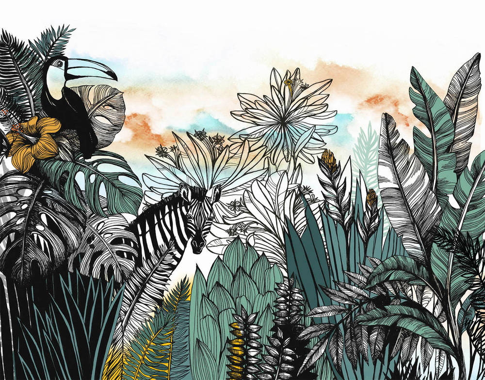 Дизайнерские обои Wall Street Zoo