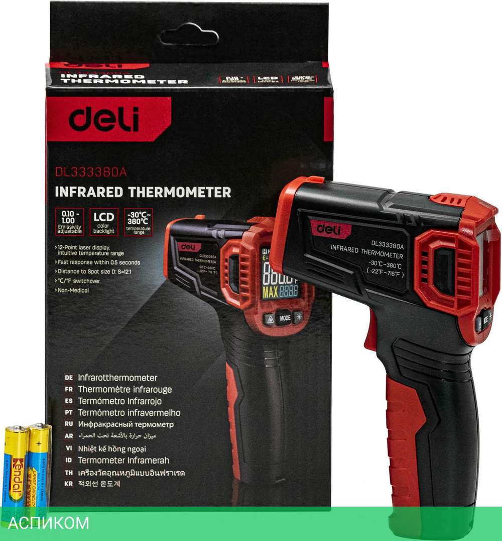 Пирометр Deli DL333380A