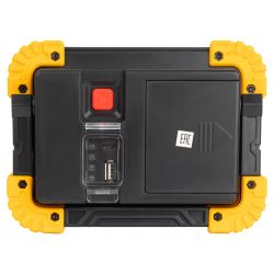 Светодиодный фонарь ЭРА Рабочие Практик PA-803 прожектор аккумуляторный на батарейках 10 Вт COB + 3 Вт LED, 4 режима