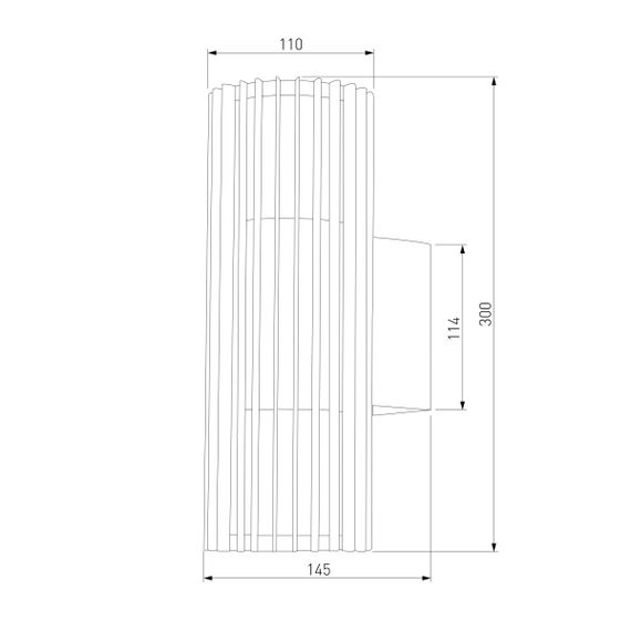 Уличный настенный светодиодный cветильник Elektrostandard Entero (35189/W) 3000K черный a072082