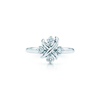 Кольцо из платины с бриллиантами, Tiffany 💎Shlumberge ring Lynn . В наличии