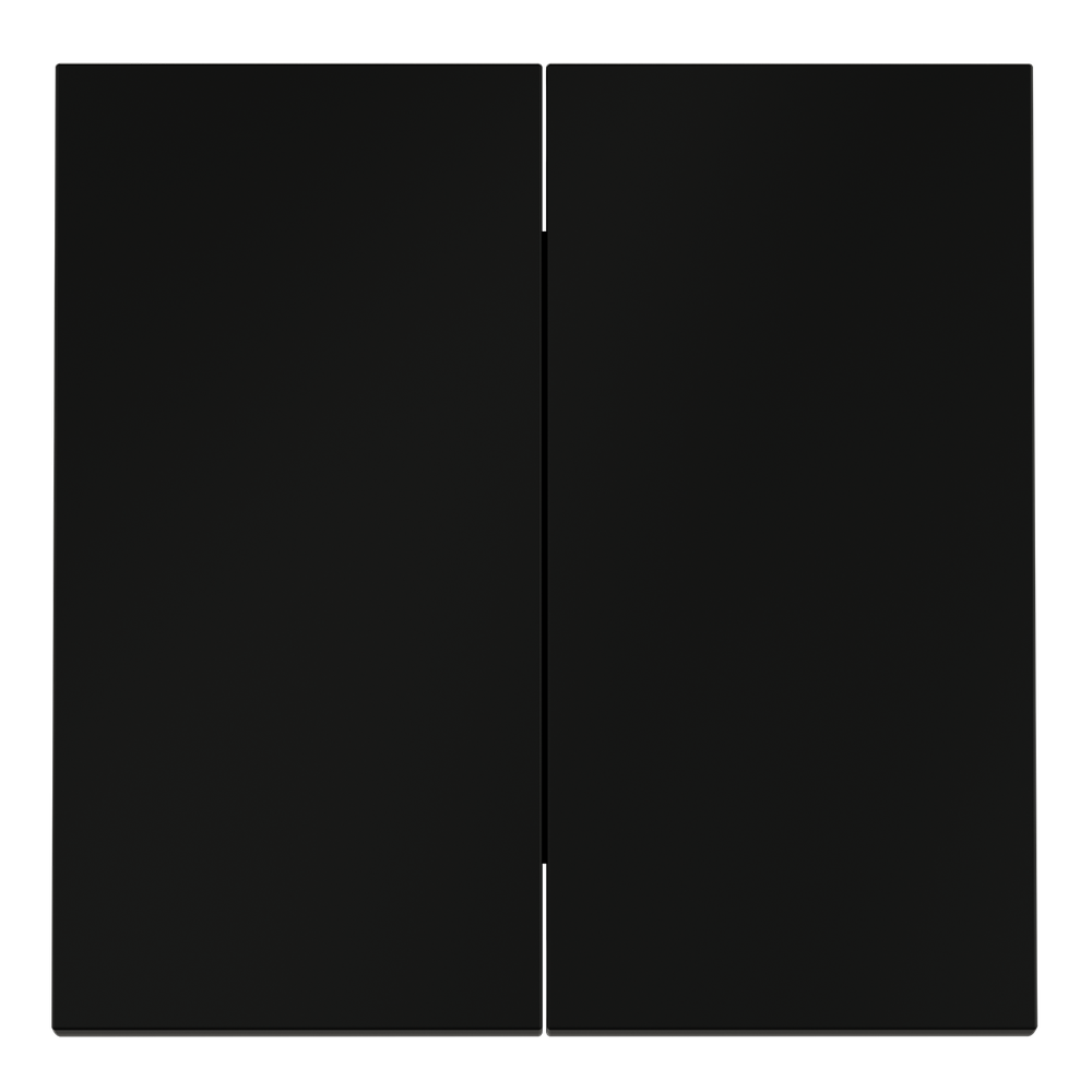 Клавиши для выключателя/переключателя двухклавишного, S70 (черный матовый)