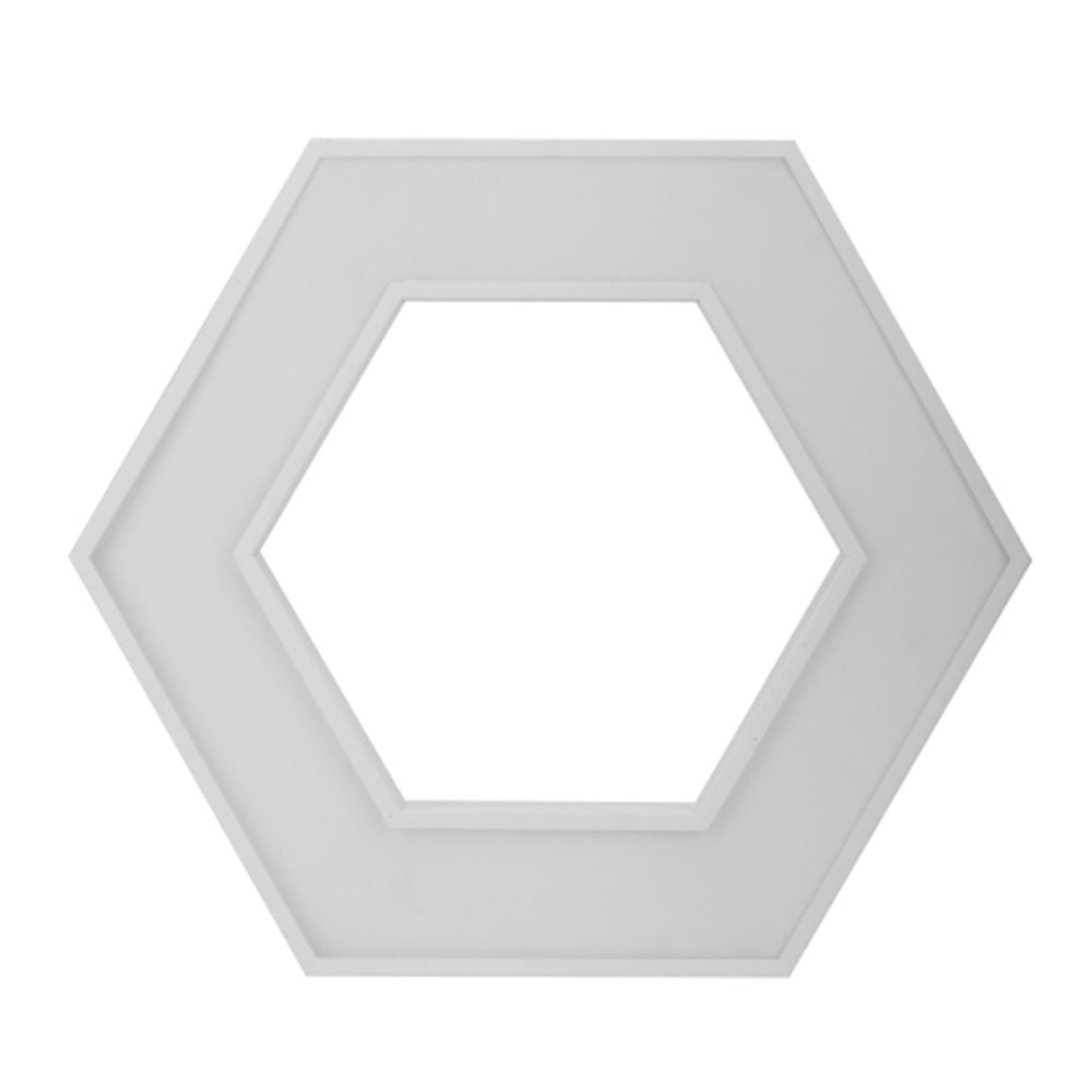 Светильник LED ЭРА Geometria SPO-123-W-40K-045 Hexagon 45Вт 4000К 2500Лм IP40 600*600*80 белый подвесной | Декоративные светильники Geometria
