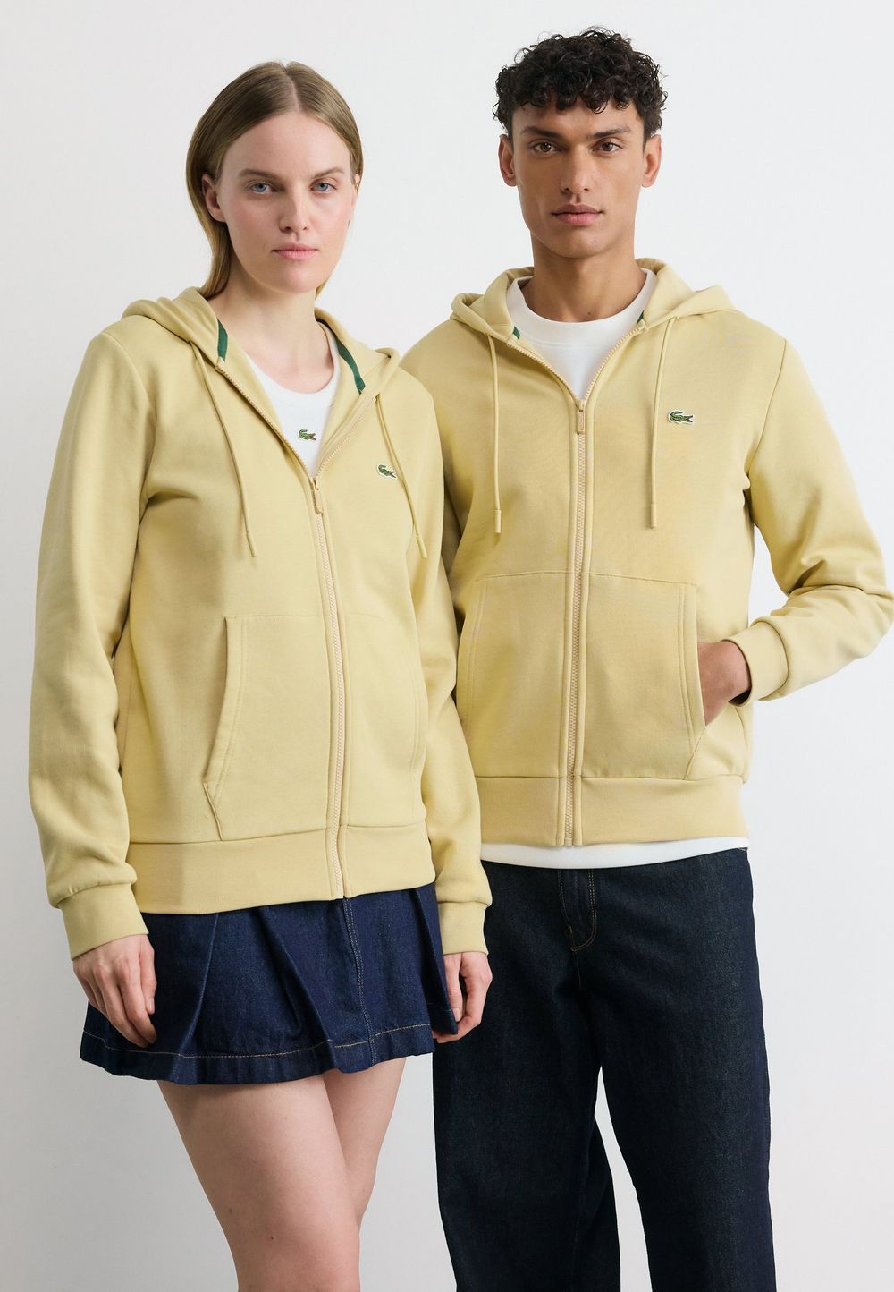 Lacoste Толстовка на молнии - просо / песок