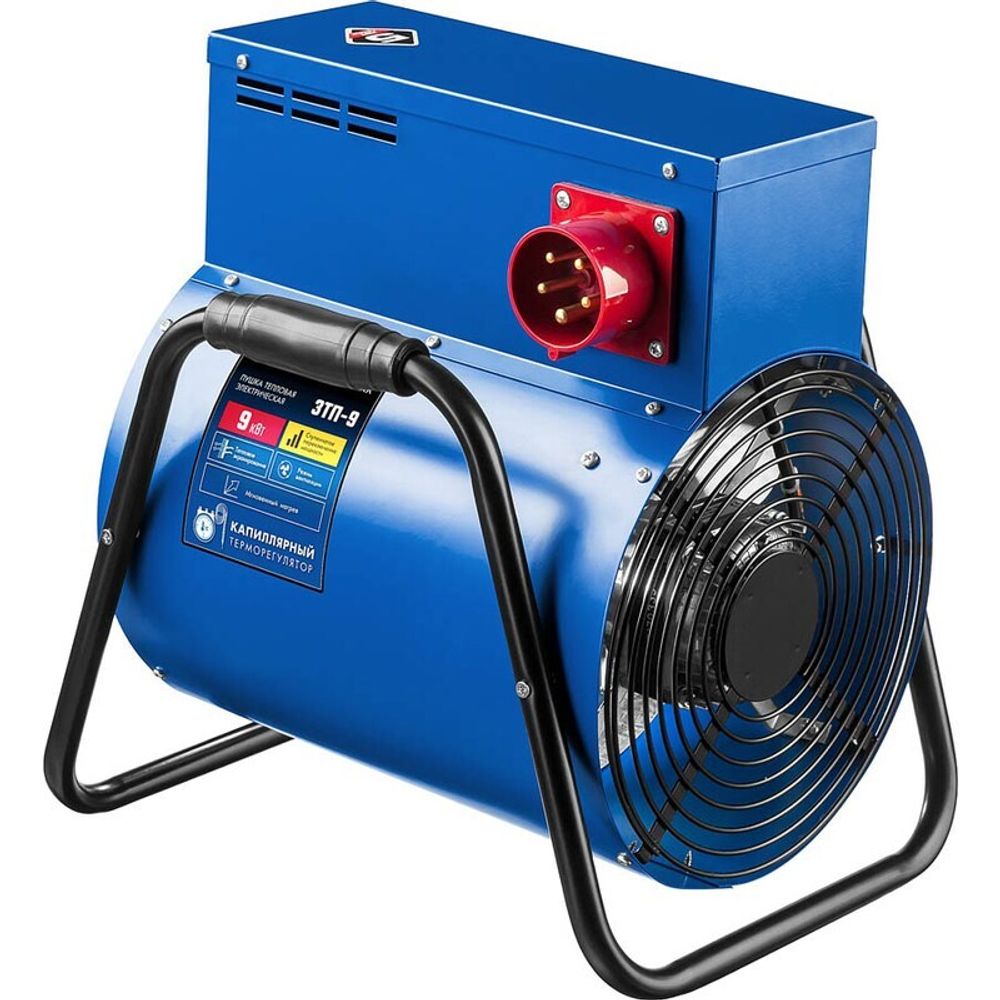 Тепловая пушка электрическая Зубр ЗТП-9 - [9 кВт / 380В]
