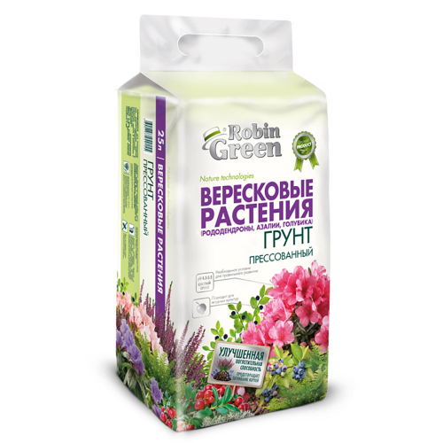 ГРУНТ ROBIN GREEN Д/ВЕРЕСКОВЫХ РАСТЕНИЙ ПРЕССОВАННЫЙ 25Л